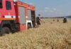 Рашисты выжигают поля пшеницы в Харьковской области