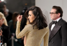 45-летняя Ким Кардашьян в обтягивающем платье едва ходила на «Оскаре» (фото, видео)