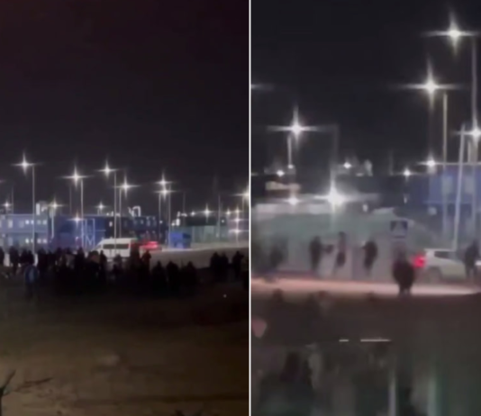 Авто охраны влетело в толпу: в порту Усть-Луга в РФ произошел бунт рабочих (видео)