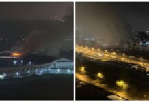 В Москве загорелось здание Измайловского Кремля (видео)