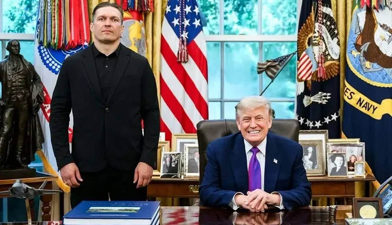 Встреча Усика с Трампом: боксер опубликовал новое фото из Белого дома