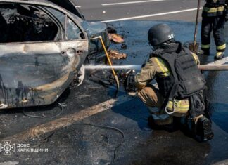 Оккупанты ударили неподалеку от АЗС в Харькове