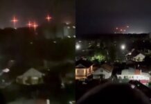 В российском Тамбове раздаются взрывы: российская ПВО поразила дома и склад Wilberries, начался пожар (видео)