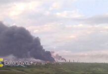 В российском Сизране прогремела серия взрывов: под атакой дронов находится местный НПЗ (фото)