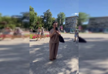 К тебе еще дроны не прилетали? В Киеве женщина поспорила с подростками из-за русского языка