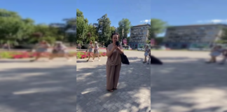 К тебе еще дроны не прилетали? В Киеве женщина поспорила с подростками из-за русского языка