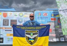 Спецназначенец полиции Харьковщины получил серебро на всеукраинском триатлоне