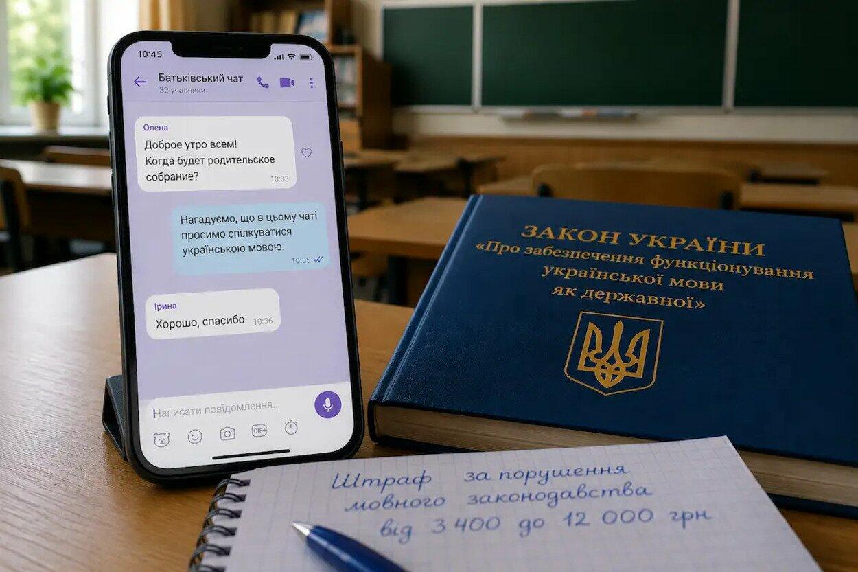 Штрафы за русский в школьных чатах: за переписку на языке окупантов можно уже «попасть» на 11 900 гривен