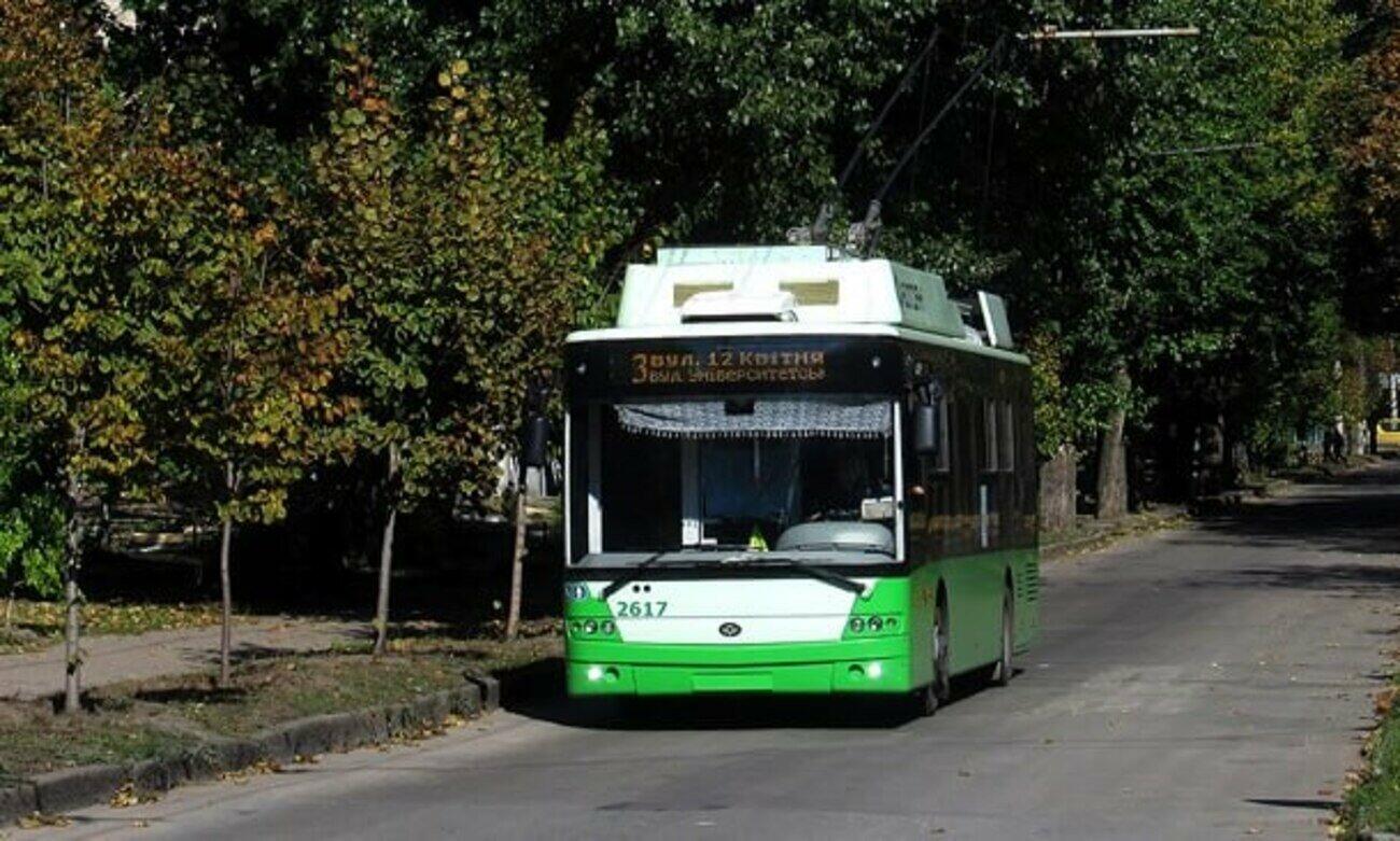 Завтра в Харькове меняют движение троллейбусы